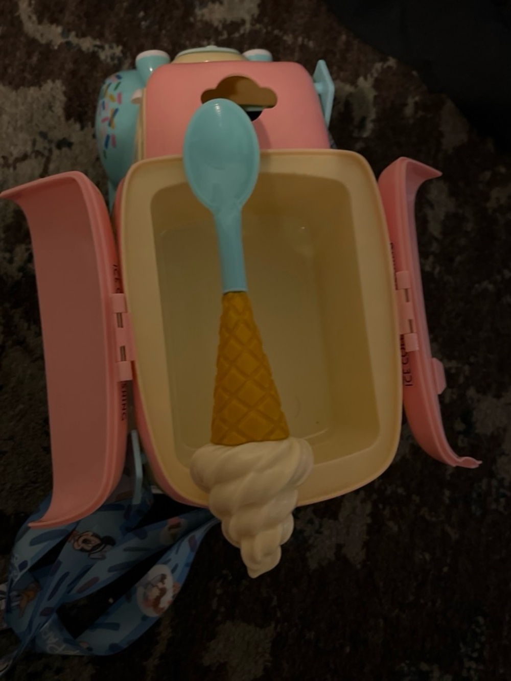 Kids Ice Cream Playset Lunch Box - Pink & Blue